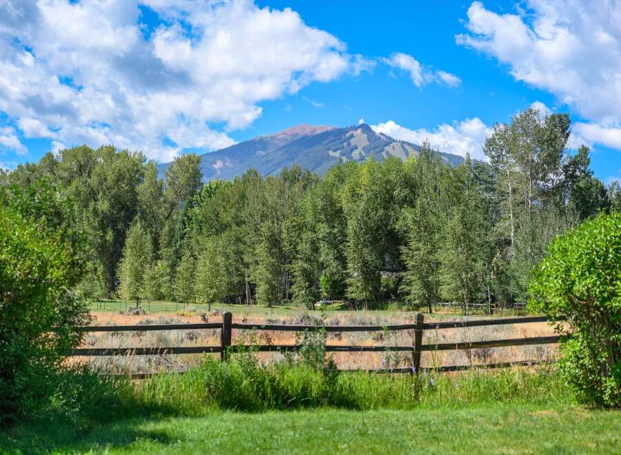 Experience the serene beauty of this property, nestled amidst lush greenery and offering breathtaking mountain views.