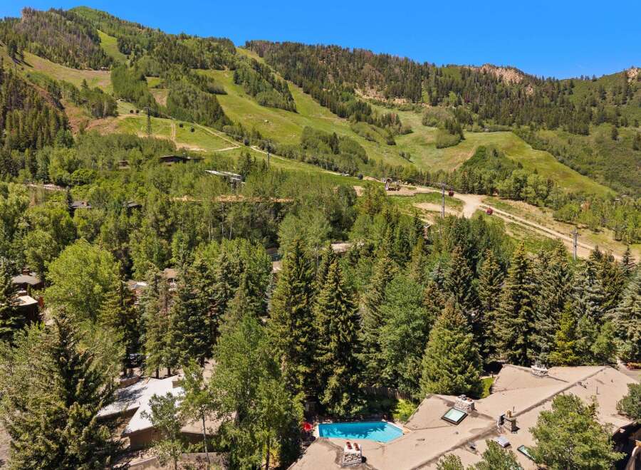 Experience luxury mountain living with this stunning property offering breathtaking views of the ski slopes and surrounding evergreen forests.