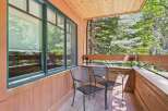 Enjoy the serene mountain views from this charming balcony, perfect for your morning coffee or evening relaxation.