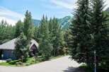 Nestled amidst lush greenery and mature trees, this charming home offers a serene mountain retreat.