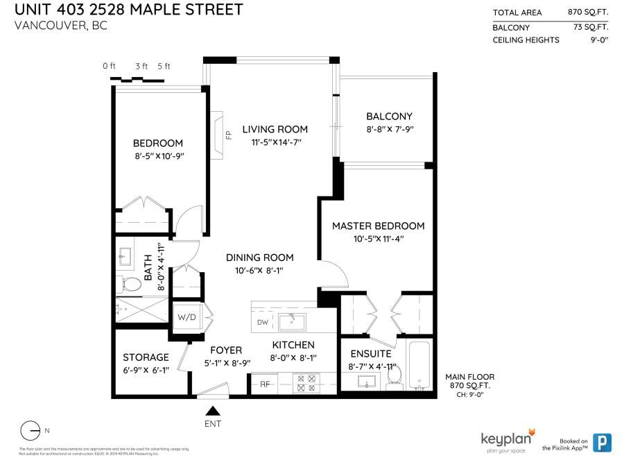 Discover this spacious 870 sq.