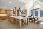 Experience the perfect blend of modern farmhouse and rustic charm in this stunning kitchen.