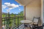Enjoy breathtaking mountain views from this charming balcony, perfect for morning coffee or evening relaxation.