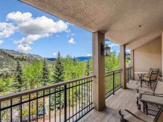 Enjoy breathtaking mountain views from this spacious balcony, perfect for morning coffee or evening relaxation.