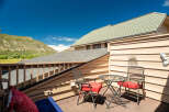 Enjoy breathtaking mountain views from this charming balcony, perfect for morning coffee or evening relaxation.