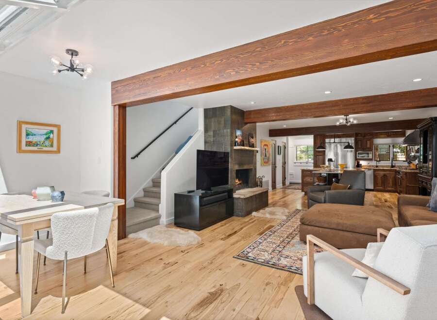 Discover this stunning open-concept living space, perfect for modern living and entertaining.