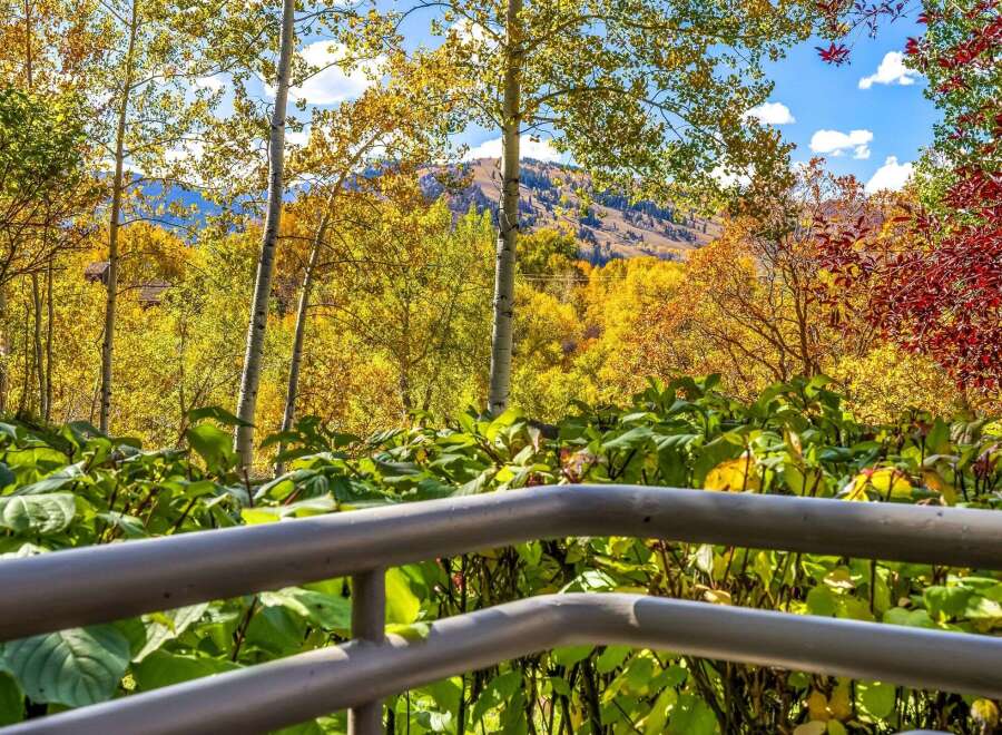 Experience the breathtaking beauty of autumn from your own private balcony.