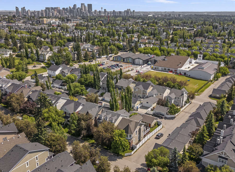 Discover this charming suburban neighborhood with a mix of single-family homes and townhouses, perfect for families and professionals alike.