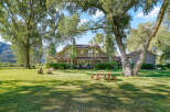 Experience serene country living with this stunning property featuring a spacious home nestled amidst mature trees and lush green lawns.