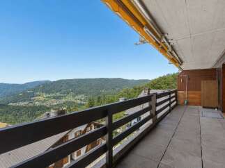 Enjoy breathtaking panoramic views from this stunning balcony, perfect for unwinding or entertaining.