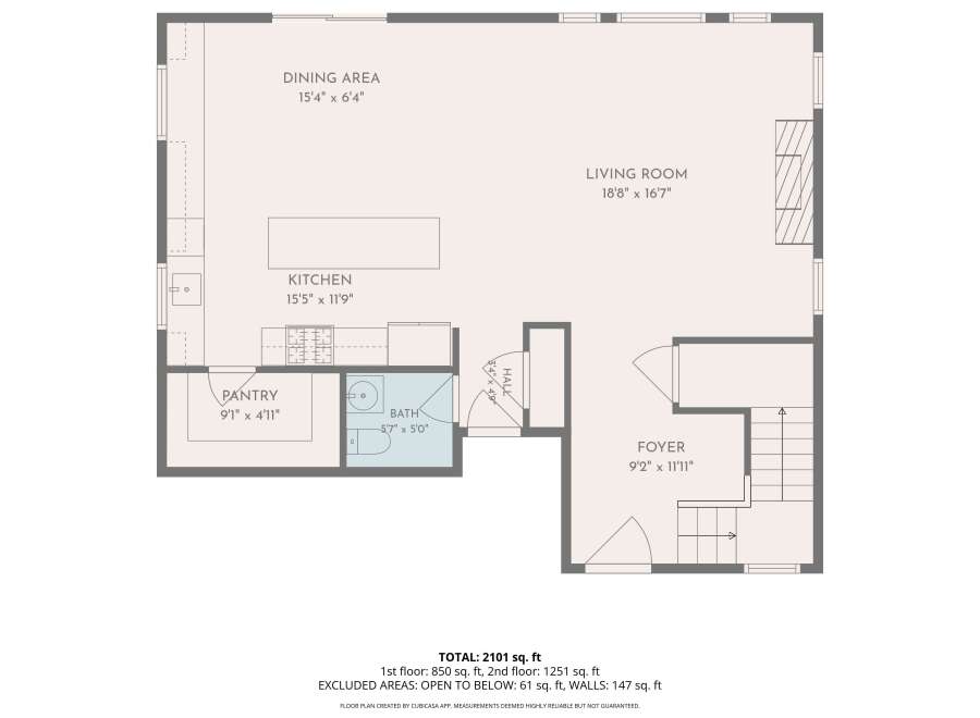 Discover this spacious floor plan featuring a large living room perfect for gatherings and a well-appointed kitchen with ample counter space.