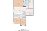 Discover this spacious floor plan featuring a large primary bedroom with an en-suite bath and walk-in closet, perfect for relaxation.