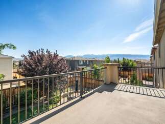 Enjoy breathtaking mountain views from this spacious balcony, perfect for outdoor entertaining or quiet relaxation.