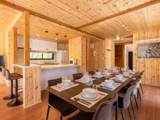 Experience rustic charm and modern convenience in this beautifully appointed dining area.