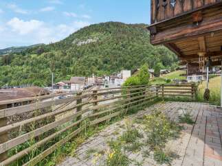 Enjoy breathtaking mountain views from this charming balcony, perfect for your morning coffee or evening relaxation.