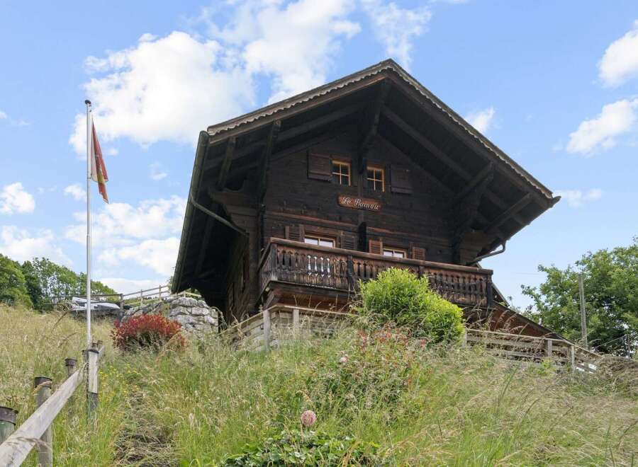 Experience rustic charm in this traditional wooden chalet, nestled on a hillside with breathtaking views.