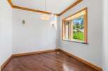 Experience breathtaking views from this stunning bay window, perfect for a formal dining room or a cozy breakfast nook.