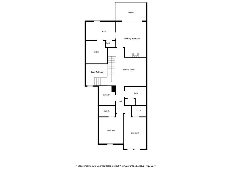 Discover this spacious floor plan featuring a primary bedroom with an en-suite bath and walk-in closet, perfect for relaxation.