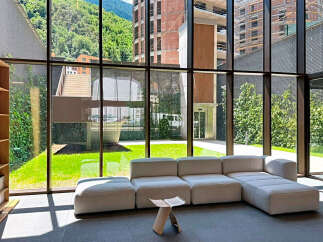 Experience modern living with this spacious modular sofa, perfect for any contemporary living area.