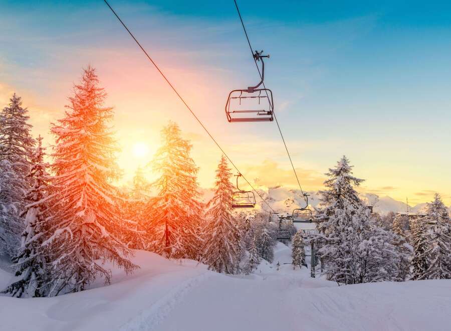 Experience the magic of a winter wonderland with this stunning ski resort property.