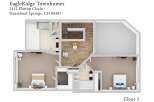 Discover comfortable living at EagleRidge Townhomes, located at 1412 Flattop Circle in Steamboat Springs, CO.