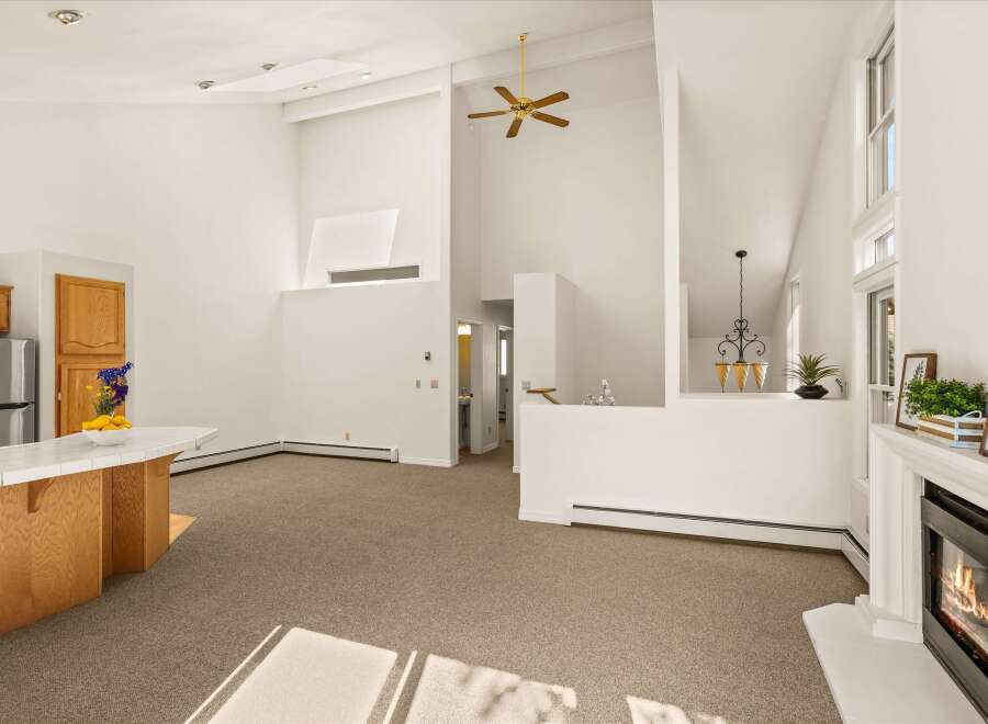 Experience spacious living in this open-concept home featuring soaring vaulted ceilings and abundant natural light.