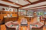 Experience rustic charm and modern comfort in this inviting lodge lobby.