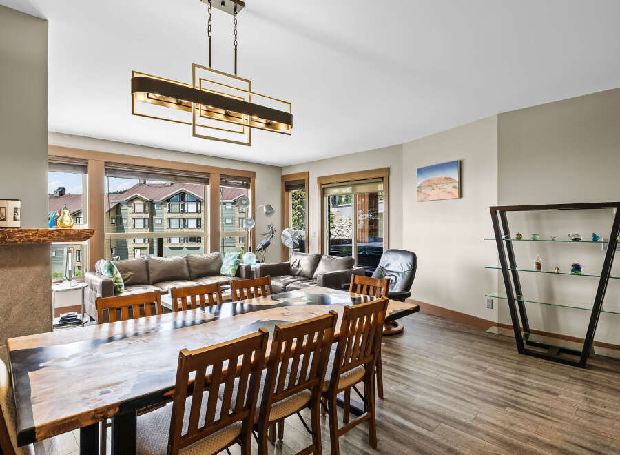 Experience luxurious living in this spacious open-concept dining and living area, perfect for entertaining.