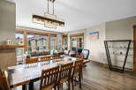 Experience luxurious living in this spacious open-concept dining and living area, perfect for entertaining.