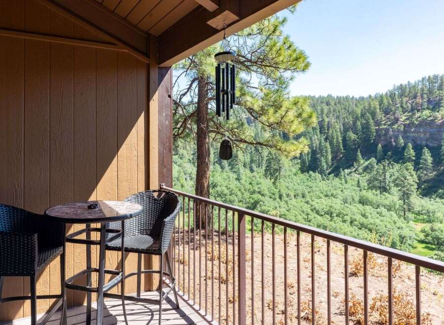 Enjoy breathtaking views from this charming balcony, perfect for morning coffee or evening relaxation.