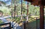 Enjoy the serene mountain setting from the inviting porch of this property.