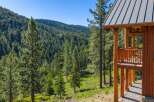 Experience the serene beauty of this mountain retreat, nestled amidst a lush forest of towering pine trees.