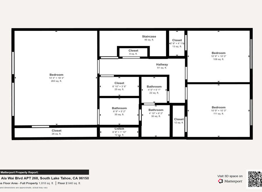 Discover this spacious floor plan featuring three bedrooms and two bathrooms, perfect for comfortable living.