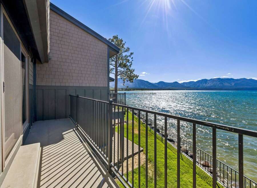 Enjoy breathtaking lake views from this stunning property, featuring a private balcony perfect for morning coffee or evening relaxation.