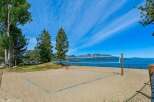 Enjoy outdoor recreation with this beautiful beach volleyball court, perfect for summer fun.