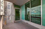 Enjoy breathtaking city views from this spacious balcony, perfect for relaxing or entertaining.