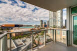 Experience breathtaking city views from this stunning balcony, perfect for enjoying your morning coffee or evening relaxation.