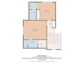Discover this spacious floor plan featuring two generously sized bedrooms, perfect for families or those who enjoy extra space.