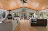 Experience rustic charm and modern comfort in this stunning mountain home.