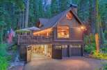 Experience rustic charm in this stunning log cabin nestled amongst towering trees.