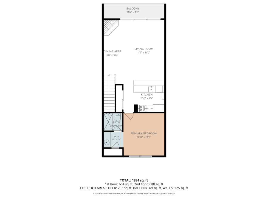 Discover this charming floor plan featuring a spacious primary bedroom with an en-suite bathroom, perfect for relaxation.