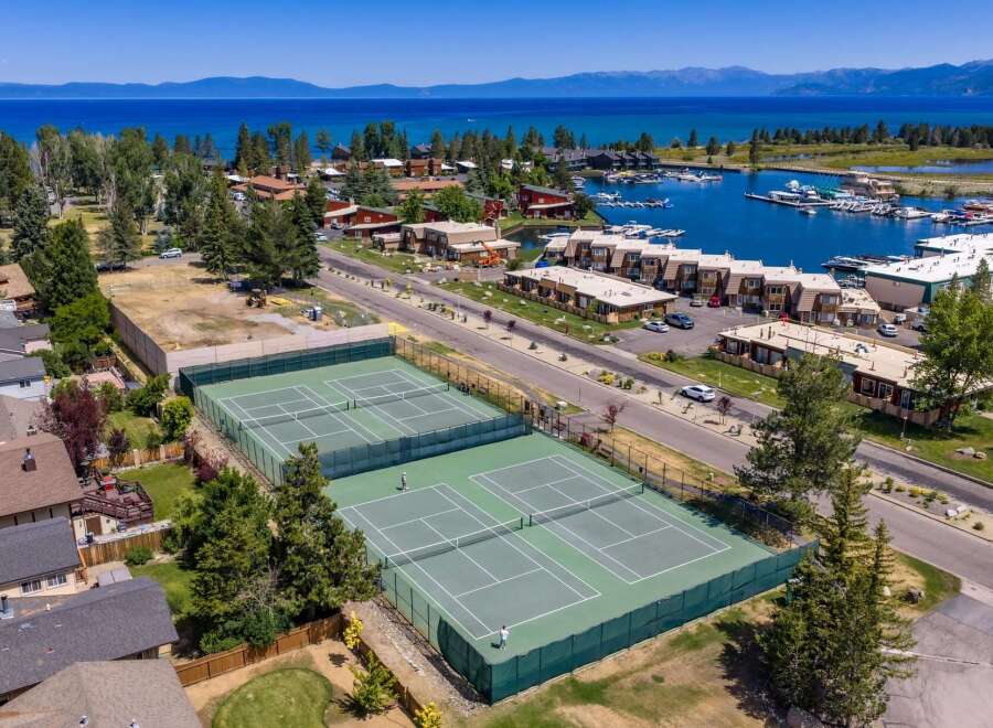 Experience resort-style living with these pristine tennis courts, perfect for residents of all skill levels.