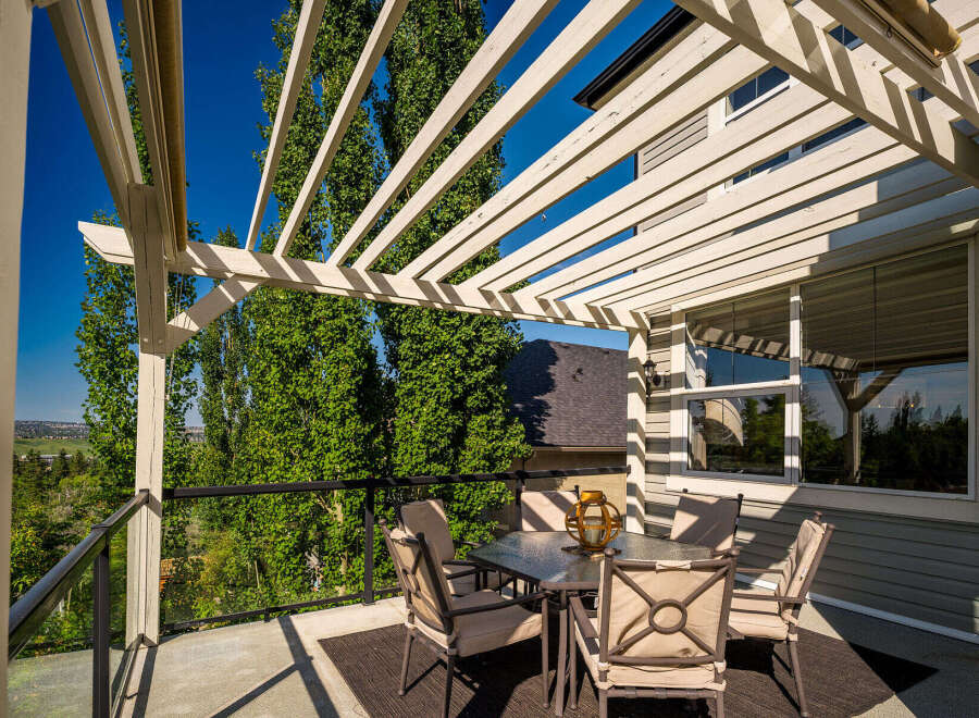 Enjoy outdoor living on this spacious deck, perfect for entertaining or relaxing.