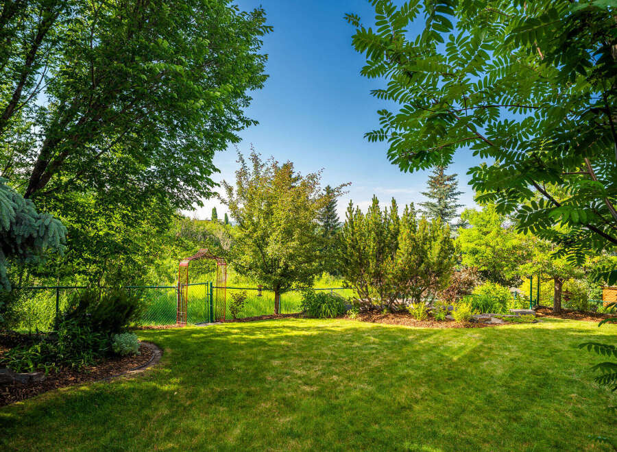 Discover a beautifully landscaped backyard perfect for outdoor living and entertaining.