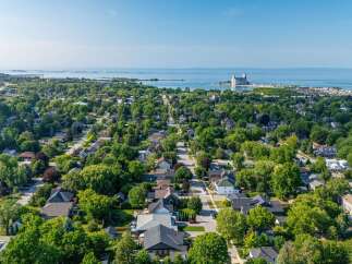 Discover this charming residential neighborhood nestled amongst lush greenery, offering a serene escape with beautiful homes.