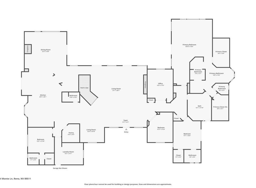 Discover this expansive floor plan featuring a grand living room and a well-appointed kitchen perfect for entertaining.
