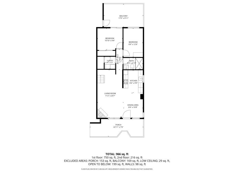 Discover this charming 2-bedroom, 1-bathroom home featuring a spacious living room and a modern kitchen.