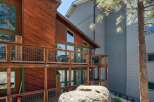 Experience mountain living in this charming wooden cabin, featuring multiple levels of private balconies perfect for enjoying the crisp air.