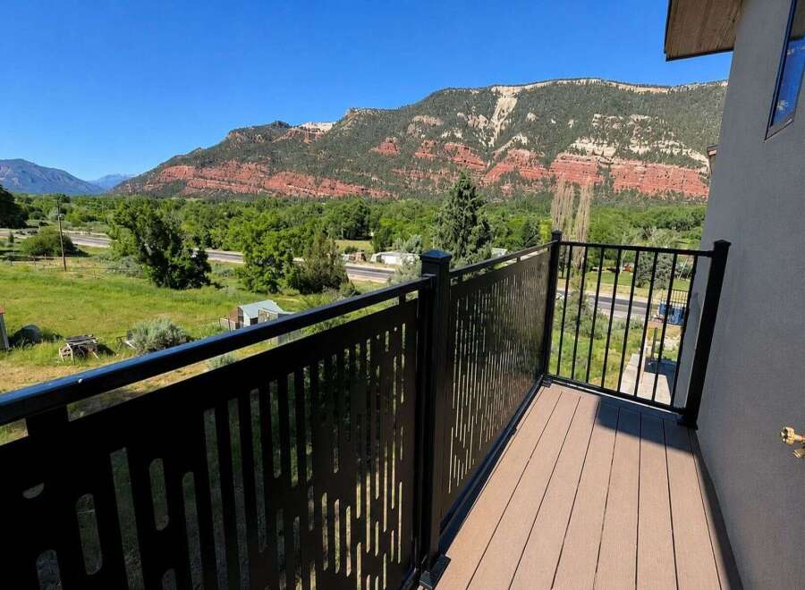 Experience breathtaking mountain views from this stunning balcony, perfect for enjoying your morning coffee or evening relaxation.