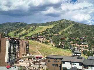 Experience luxury mountain living with this stunning property offering panoramic views of the ski slopes and surrounding peaks.